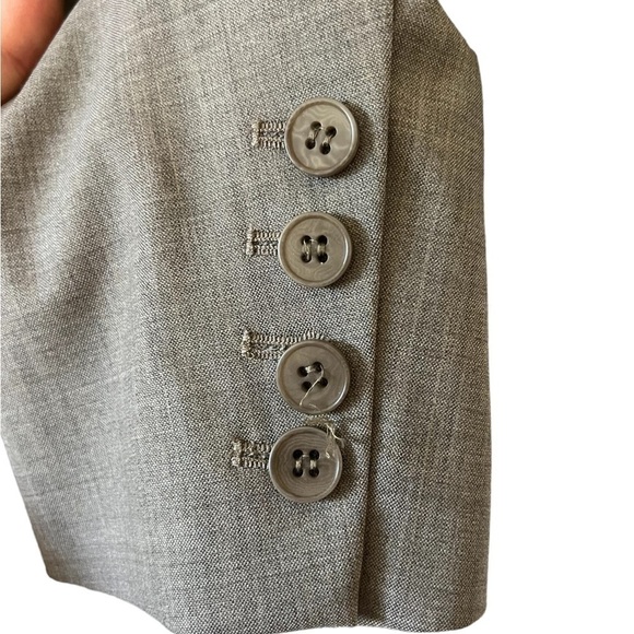 THEORY 2-BUTTON CLASSIC "RORY" BLAZER, FABRIC IS "TAILOR," HEATHERED TAN, Sz 10 - Picture 5 of 12